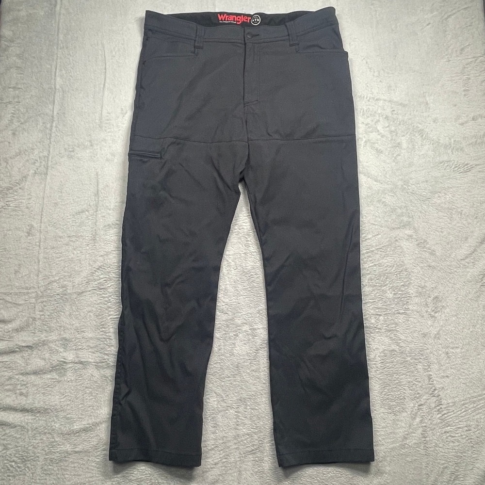 Wrangler ATG Pants Men 38x30 Gray All Terrain Gear Hiking Straight
